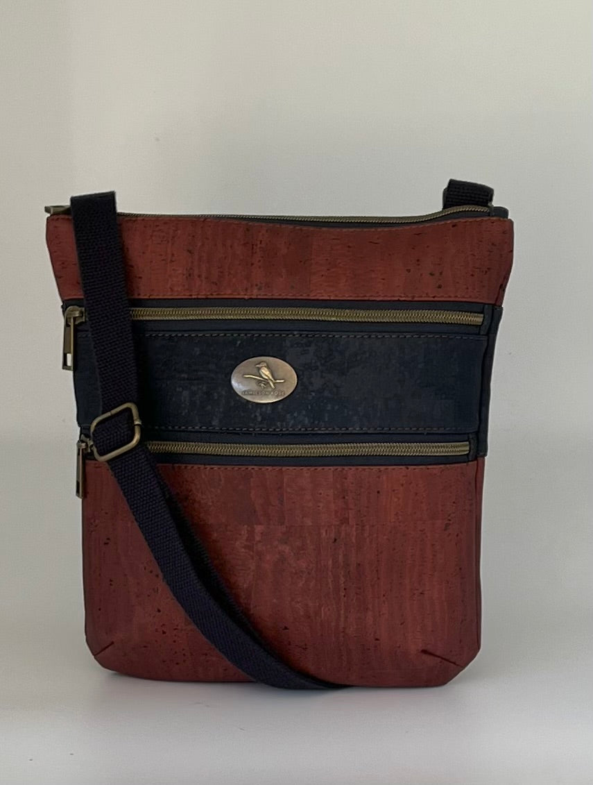 Eldorado Triple Zip - Rust and Navy Cork