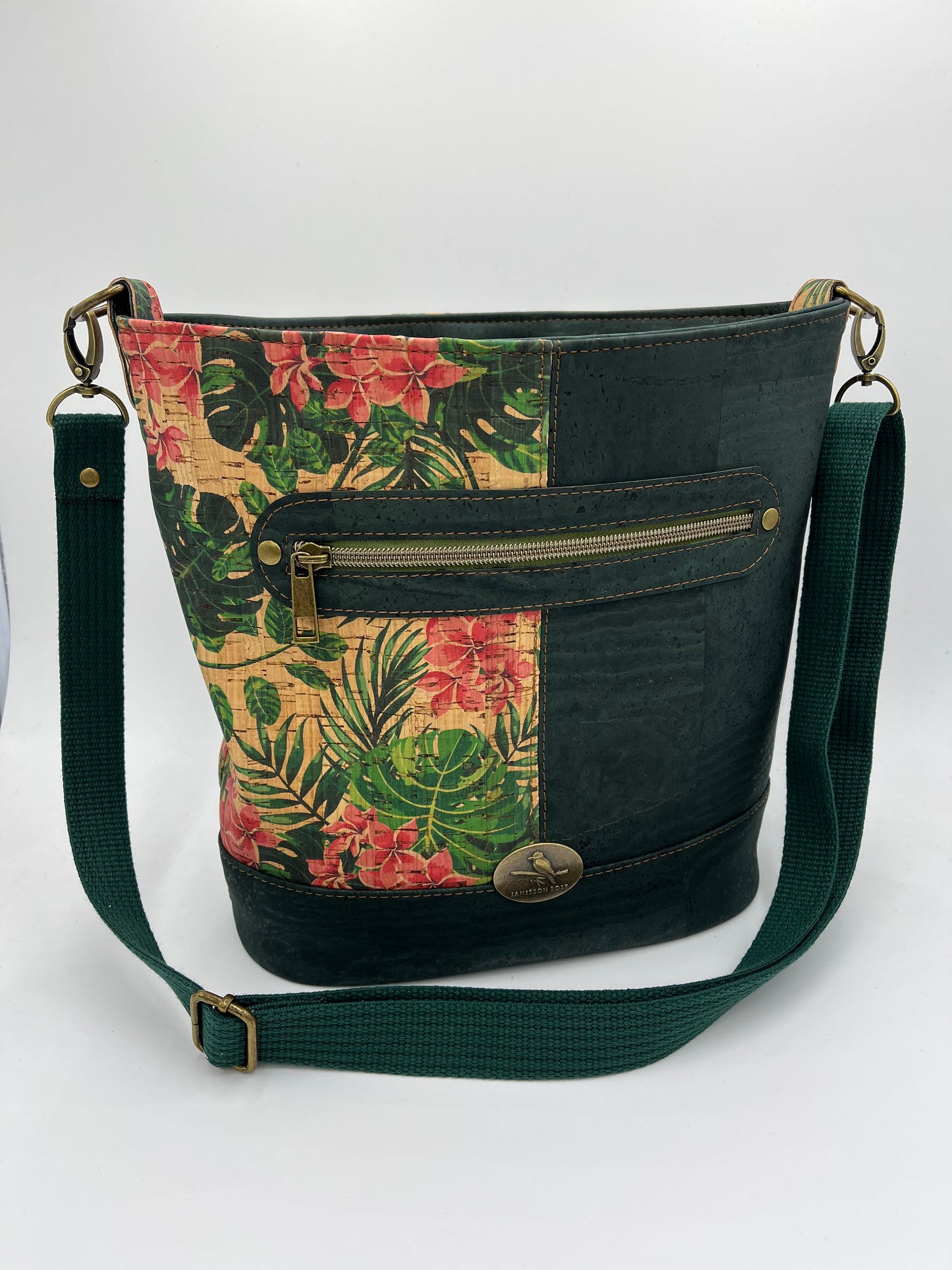 Eureka Bucket Bag - Tropical and Bottle Green